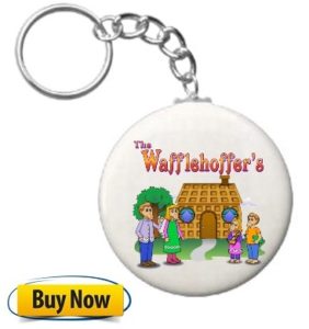 The Wafflehoffer Keyring chain with buy button