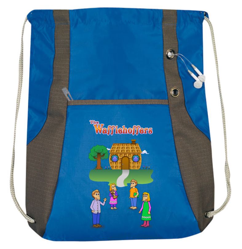 The Wafflehoffer drawstring tote bag image from manufacturer